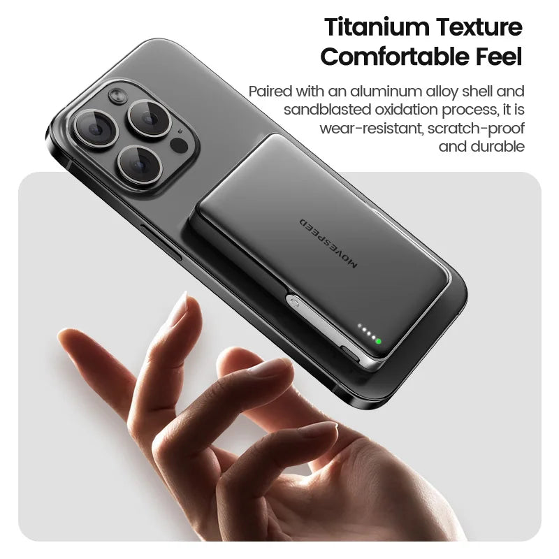 Pro Magnetic Power Bank MagSafe for iPhone 16 15/14/13/12 and Stand