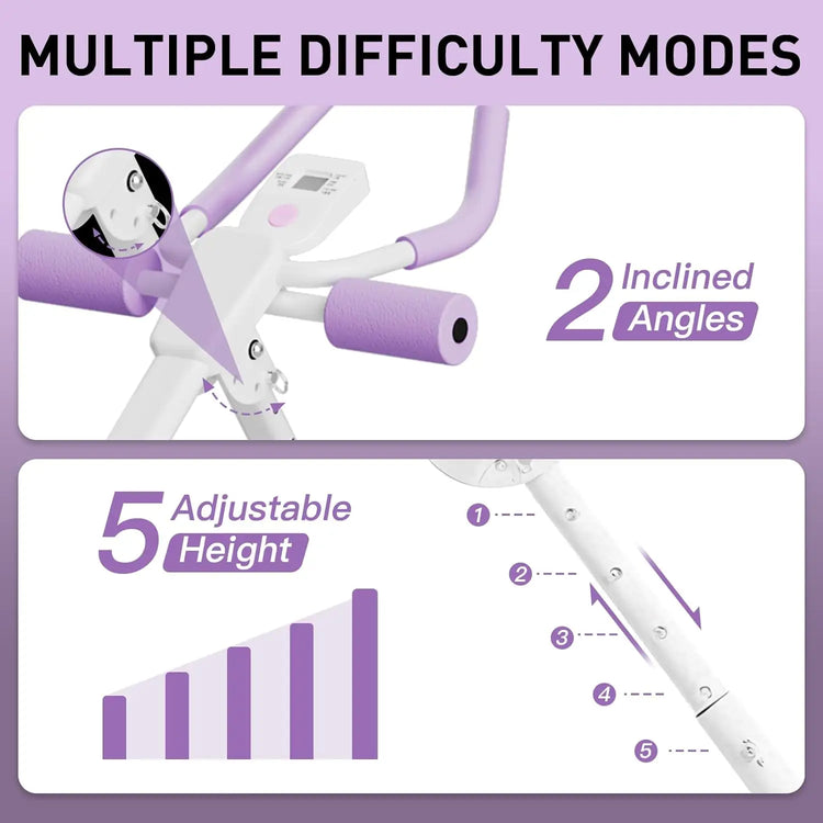 Ab Machine Workout Equipment Abdominal Trainer, Adjustable Abdominal Exercise Machine by Home for Health and Beauty
