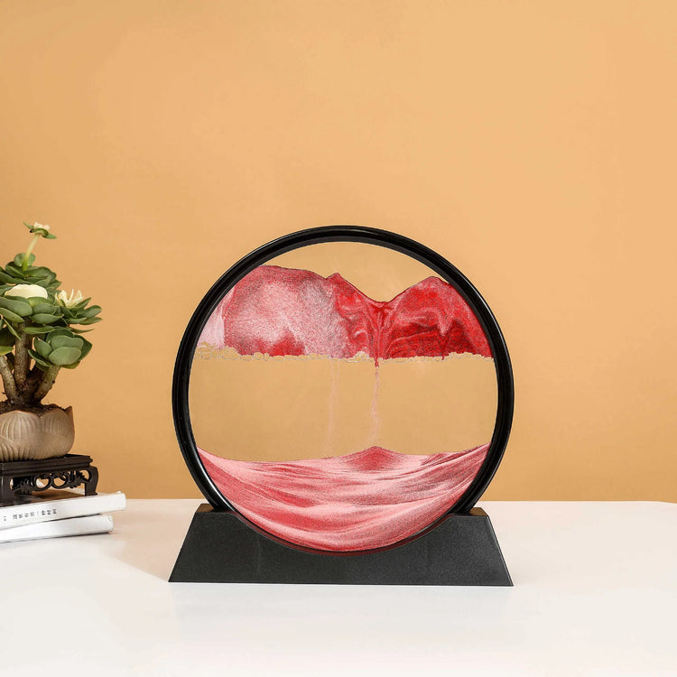 3D Moving Sand Art Glass Frame Deep Sea Quicksand Decor by Home for Health and Beauty