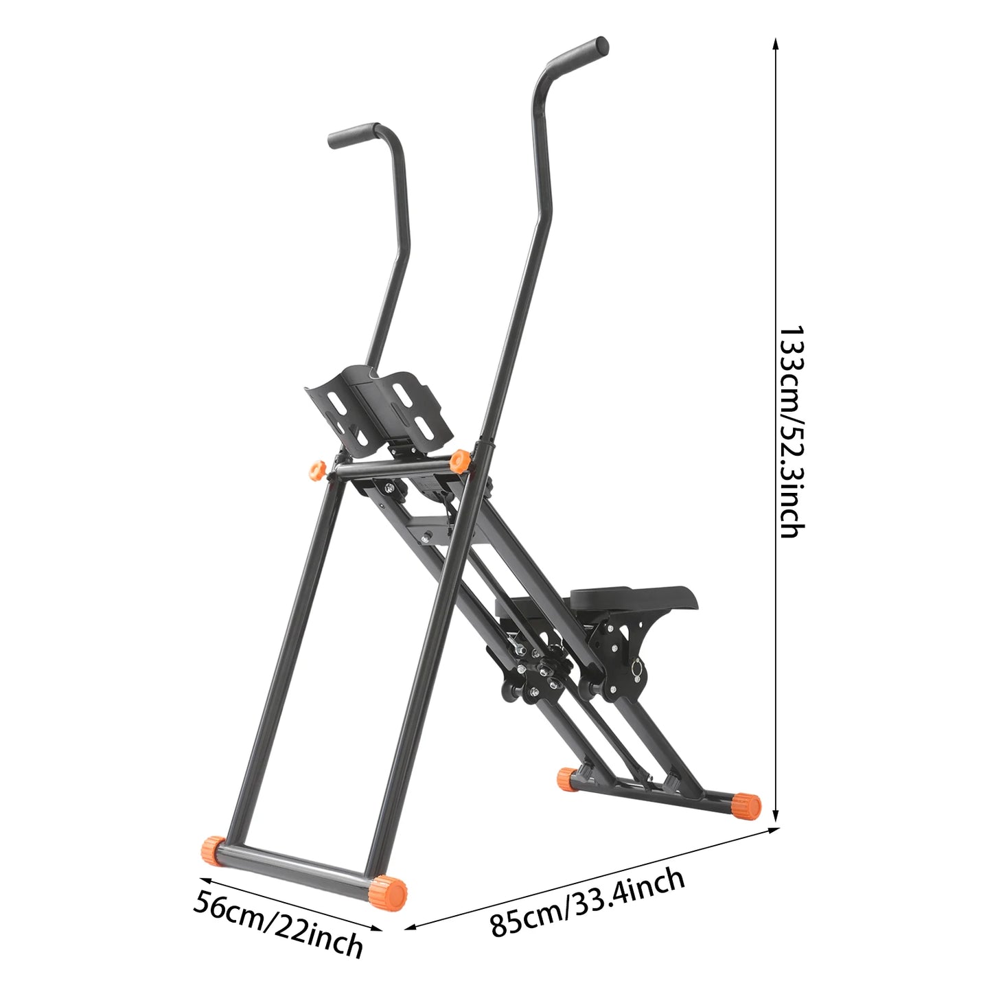 Foldable Stair Stepper Vertical Climber 3-Gear Pedal Angle