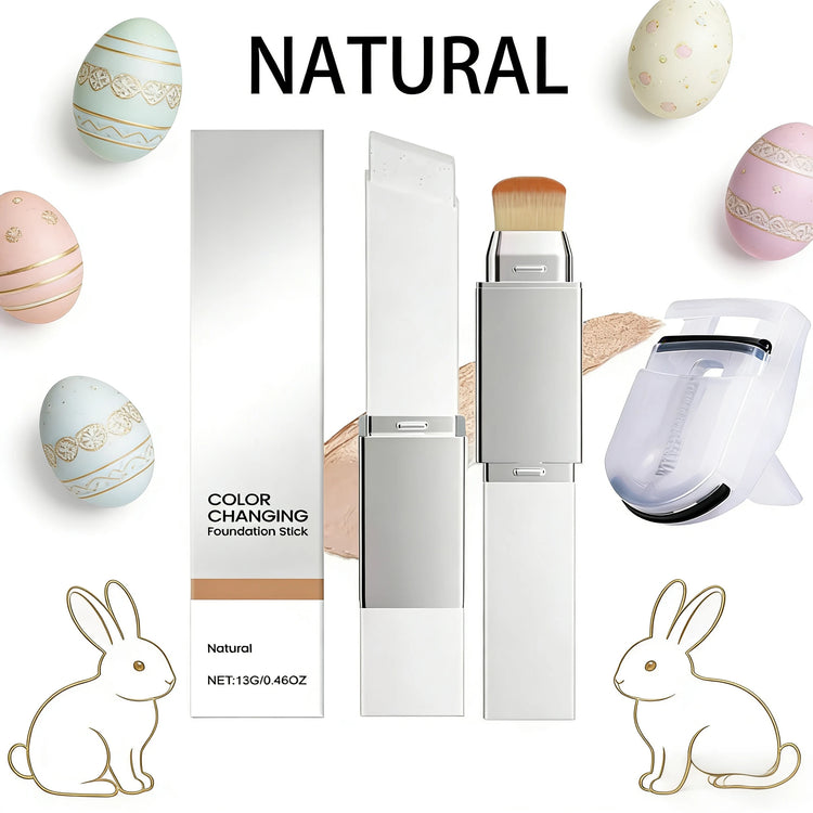 2-in-1 concealer foundation stick, covers dark circles, waterproof and sweatproof, creates the ideal flawless makeup look by Home for Health and Beauty