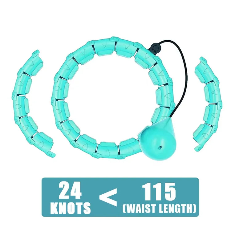 Hula Hoop Smart Weighted For Adults Weight Loss 47 Inch Waist 24 Detachable Links Fitness Hoop For Women And Beginners by Home for Health and Beauty