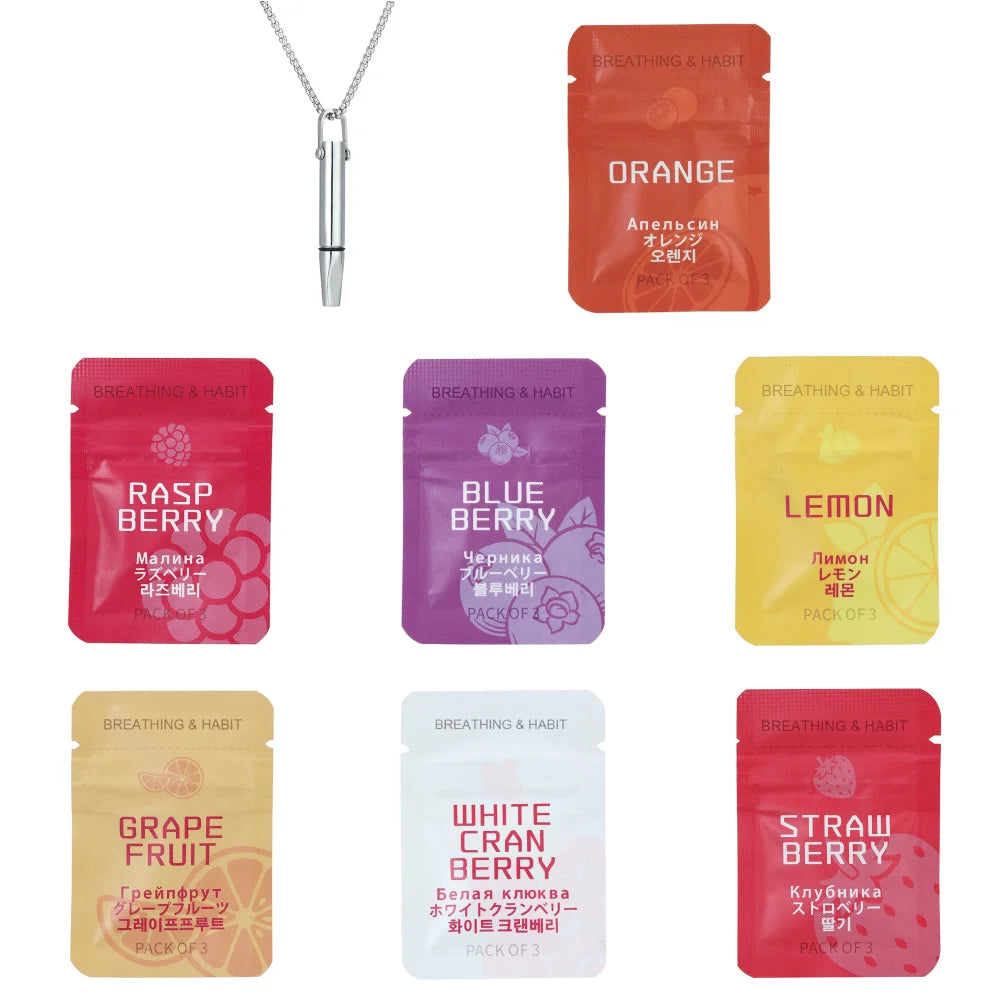 Anxiety Relief Breathing Necklace For Quitting Smoking Meditation