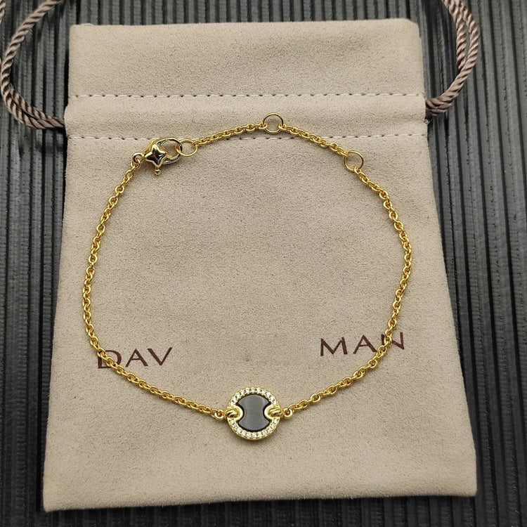 High-Quality Elegant and Simple Gold-Plated Round Bracelets and Necklaces Set by Home for Health and Beauty