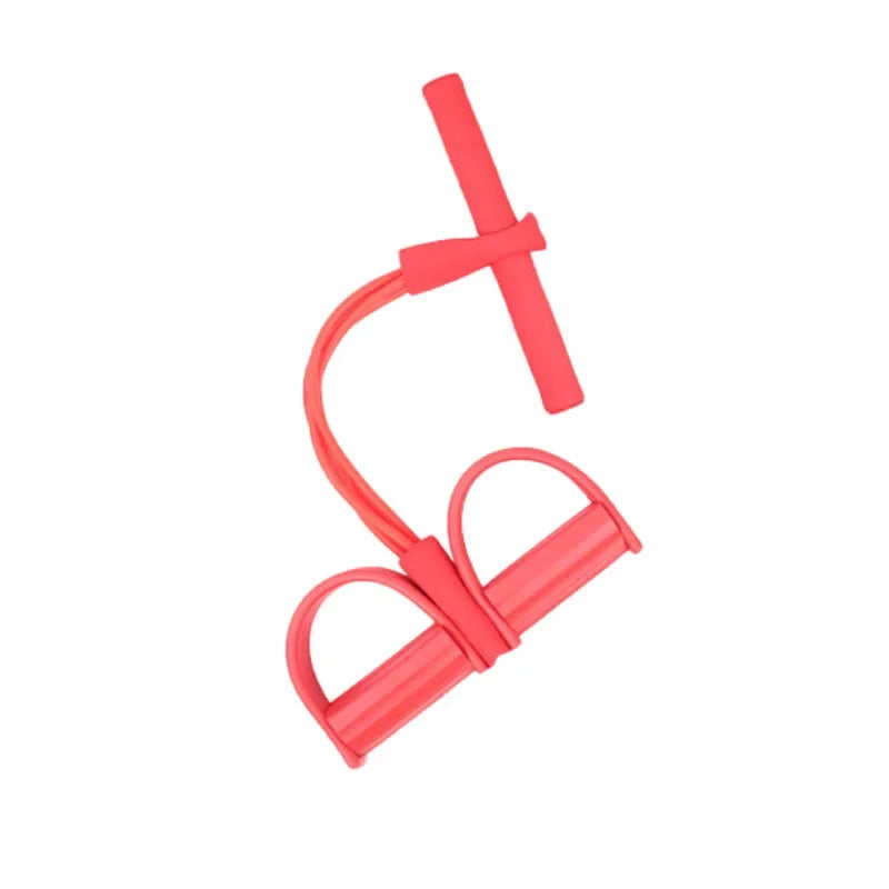 4 Tube Resistance Bands Latex Pedal Exerciser Sit-up Pull Rope Expander