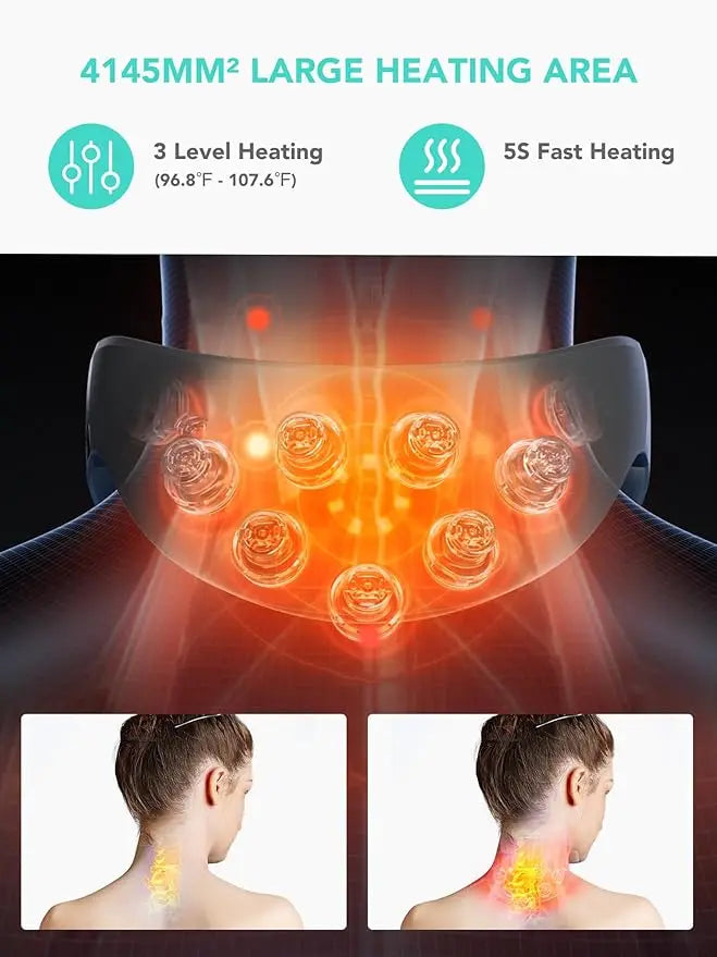 Neck Massager with Heat Portable Deep Tissue Cordless