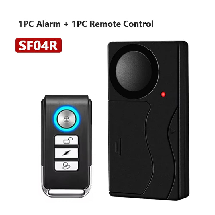 Wireless Vibration Bike Alarm With Remote Control Anti-Theft Alarm 110dB Loud Bike Door Window Alarm Home Safety System by Home for Health and Beauty