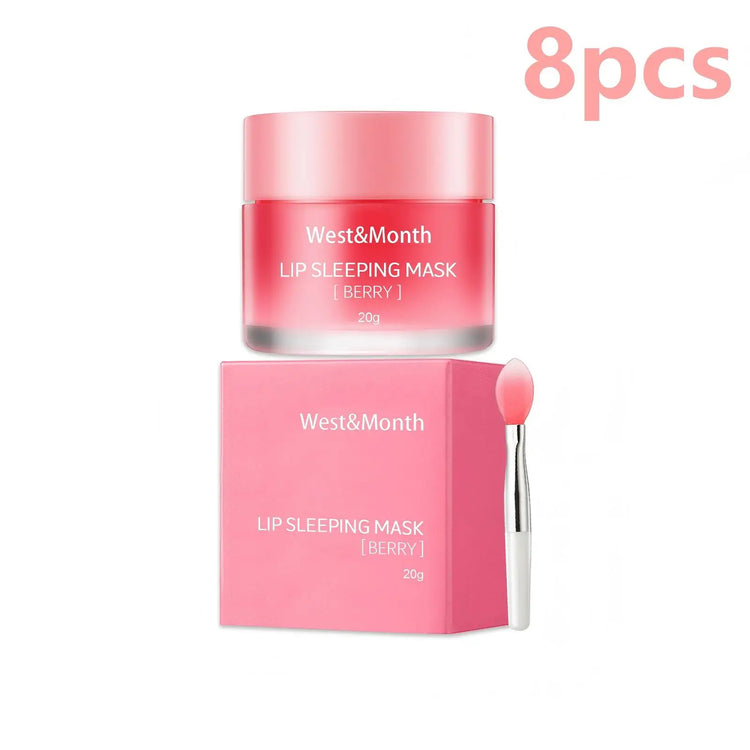 West&Month Lip Sleeping Mask Soften Cracking Lip Dead Skin Remover Dry Lips Treatment Exfoliant for Lips Nourish Jelly Lip Mask by Home for Health and Beauty