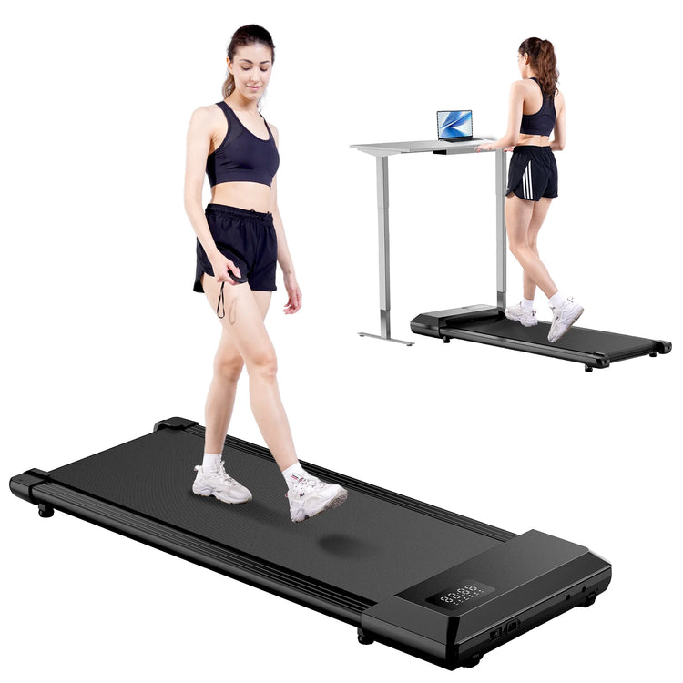 Driving Walking Pad Mini Treadmill Under Desk Quiet Portable by Home for Health and Beauty