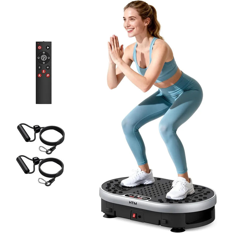 Vibration Plate Exercise Machine 120 Speed Levels 9 Preset Programs Home Fitness Equipment Weight Loss Fat Burning Muscle Toning by Home for Health and Beauty