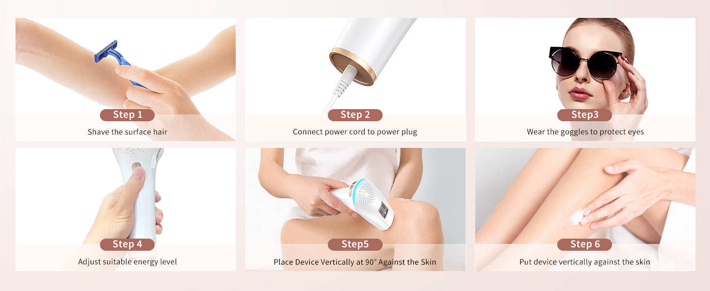 IPL Hair Removal Safe Permanent Painless Epilator Face Body Arms Leg Whole Body Treatment For Men Women Home Use by Home for Health and Beauty