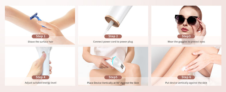 IPL Hair Removal Safe Permanent Painless Epilator Face Body Arms Leg Whole Body Treatment For Men Women Home Use by Home for Health and Beauty