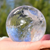 Clear Quartz Crystal Sphere,Large Elegant Polished Ball ,Home Decor and Gift, Unique Gift,Crystal Craft Collection by Home for Health and Beauty