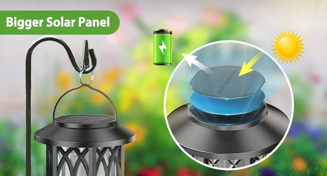 4 Pack Solar Lantern Outdoor Lights, Upgraded Flickering Flame Solar Lanterns Lights Outdoor Waterproof, Hanging Lantern Decorat by Home for Health and Beauty