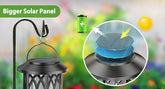 4 Pack Solar Lantern Outdoor Lights, Upgraded Flickering Flame Solar Lanterns Lights Outdoor Waterproof, Hanging Lantern Decorat by Home for Health and Beauty