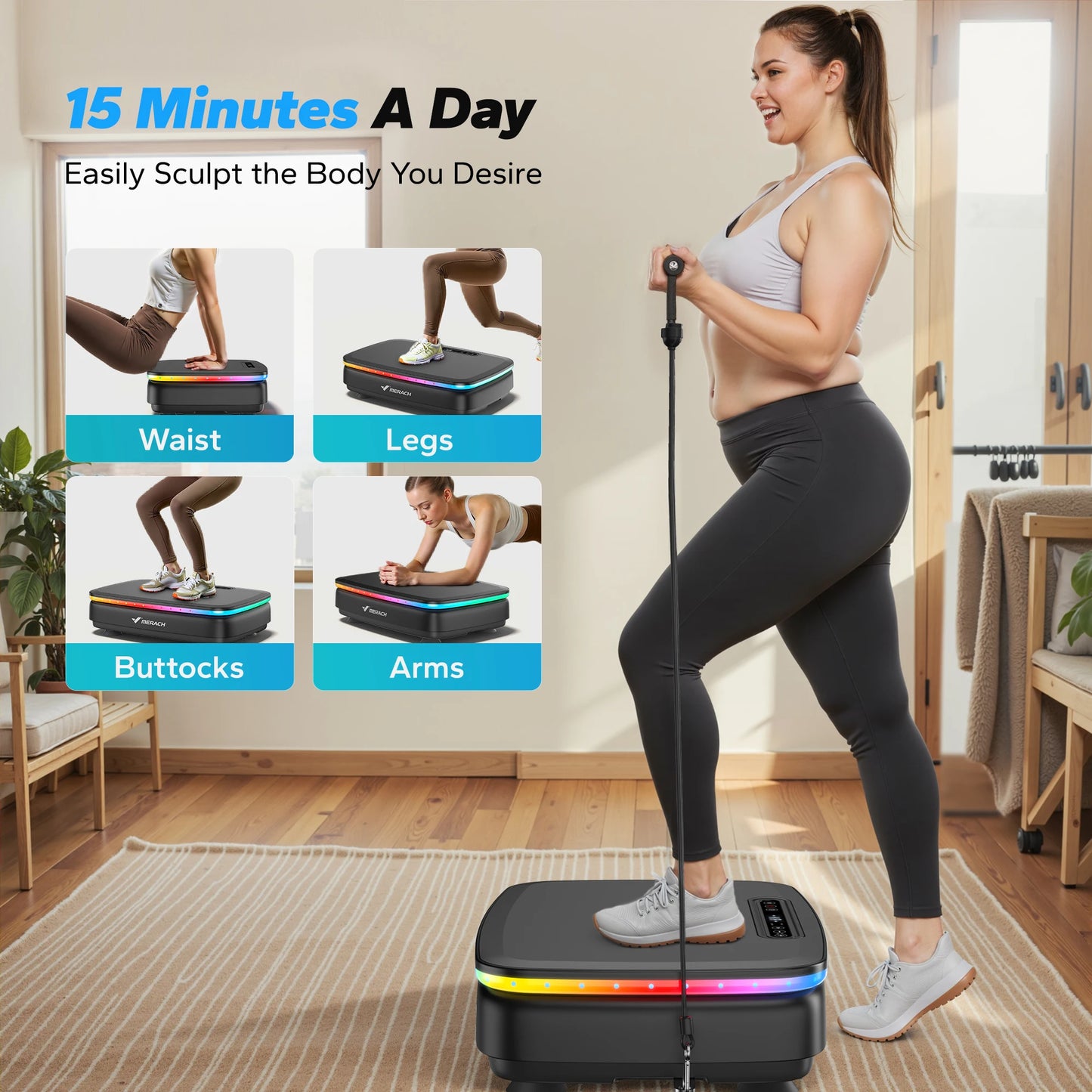 Vibration Plate Exercise Machine For Full Body Workout