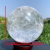 Clear Quartz Crystal Sphere,Large Elegant Polished Ball ,Home Decor and Gift, Unique Gift,Crystal Craft Collection by Home for Health and Beauty