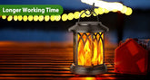 4 Pack Solar Lantern Outdoor Lights, Upgraded Flickering Flame Solar Lanterns Lights Outdoor Waterproof, Hanging Lantern Decorat by Home for Health and Beauty