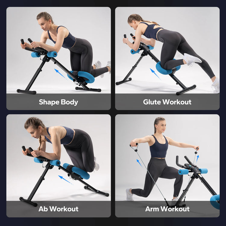 Ab Machine Adjustable Trainer For Core And Abs Workout by Home for Health and Beauty