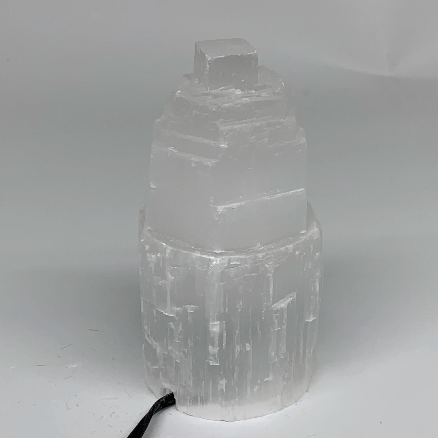 Selenite Crystal Lamp Satin Spar Tower