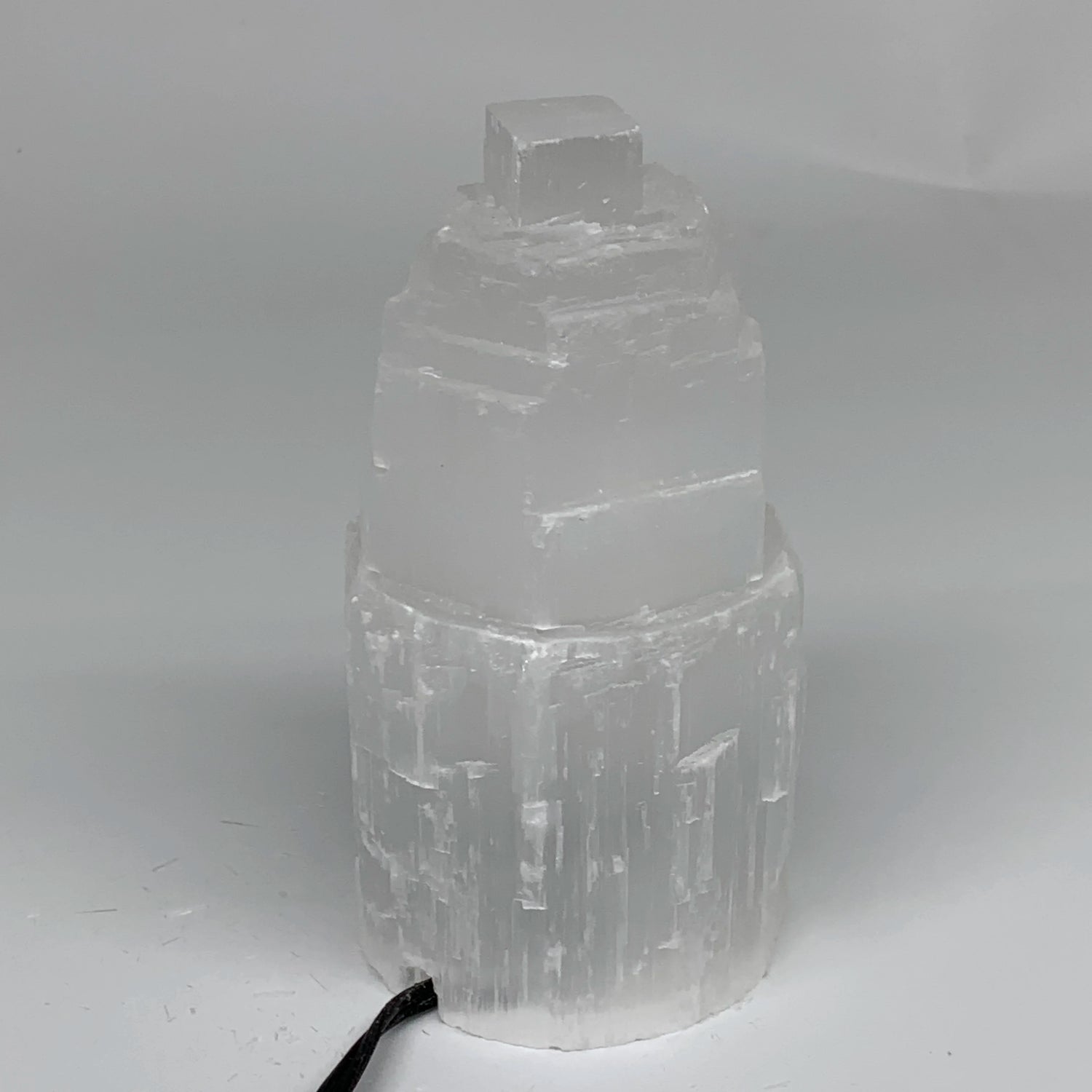 Selenite Crystal Lamp Satin Spar Tower by Home for Health and Beauty