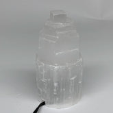 Selenite Crystal Lamp Satin Spar Tower by Home for Health and Beauty