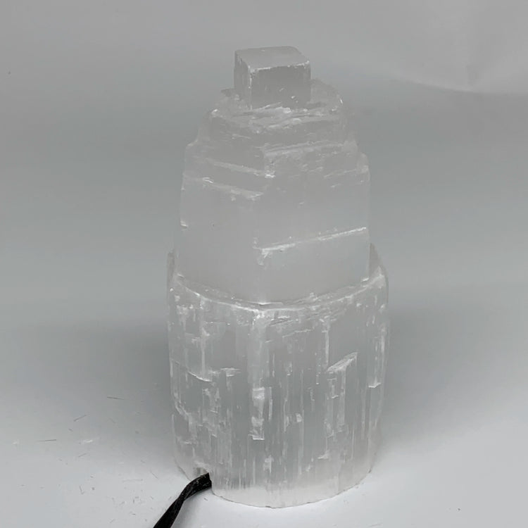 Selenite Crystal Lamp Satin Spar Tower by Home for Health and Beauty
