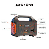 Portable Power Station 300W 500W 256Wh LiFePO4 Battery Outdoor Power Plant Solar Generator For Camping Emergency Energy by Home for Health and Beauty
