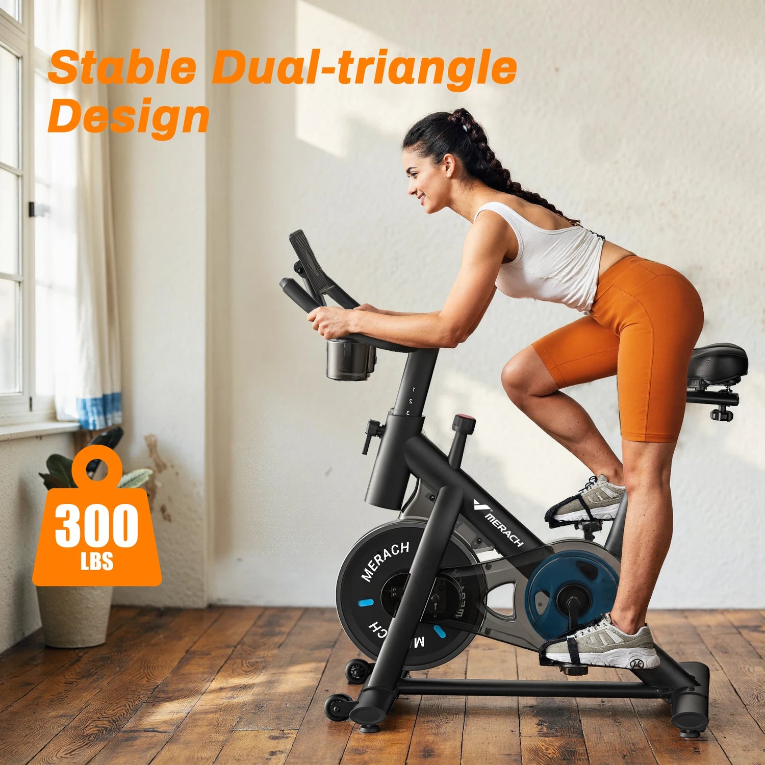 Indoor Cycling Bike With Tablet Mount by Home for Health and Beauty