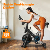 Indoor Cycling Bike With Tablet Mount by Home for Health and Beauty