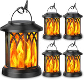 4 Pack Solar Lantern Outdoor Lights, Upgraded Flickering Flame Solar Lanterns Lights Outdoor Waterproof, Hanging Lantern Decorat by Home for Health and Beauty