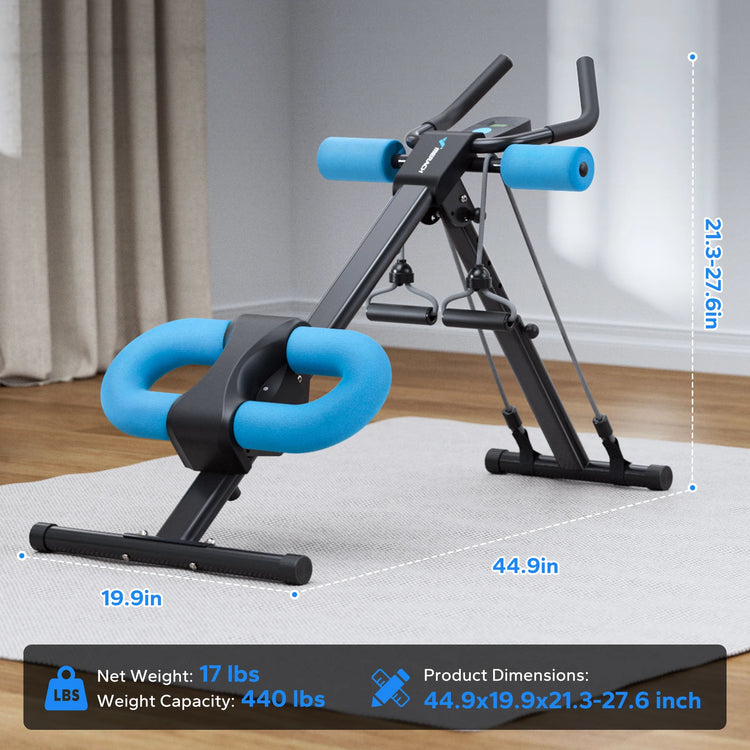 Ab Machine Adjustable Trainer For Core And Abs Workout by Home for Health and Beauty