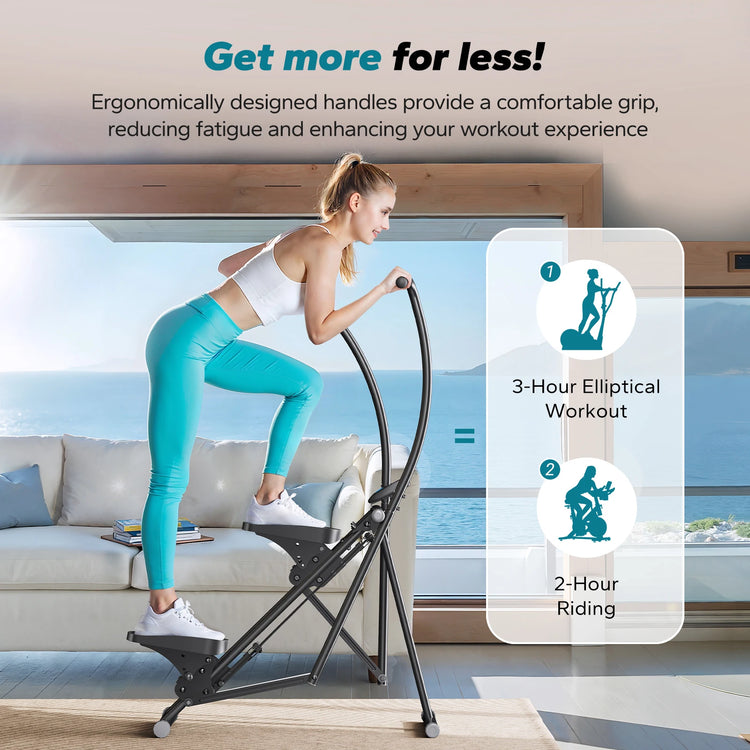 MERACH Stair Stepper Compact Folding Climber For FullBody Workout by Home for Health and Beauty