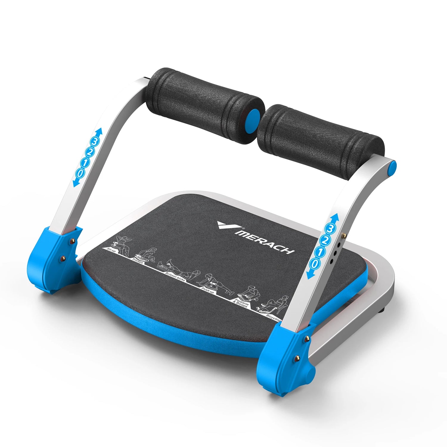MERACH Ab Machine for Stomach Workout with 3 Adjustable Resistance&Automatic Rebound,Sit Up Machine with 330 LBS Weight Capacity by Home for Health and Beauty