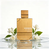 Al Haramain Amber Oud White Edition for Unisex - Arabian Perfume for Women & Men - Long Lasting Fragrance with Notes of Bergamot, Jasmine, Patchouli, Musk, Vanilla - Arabic Eau de Parfum Spray - 2 oz Christmas, Halloween, and by Home for Health and Beauty
