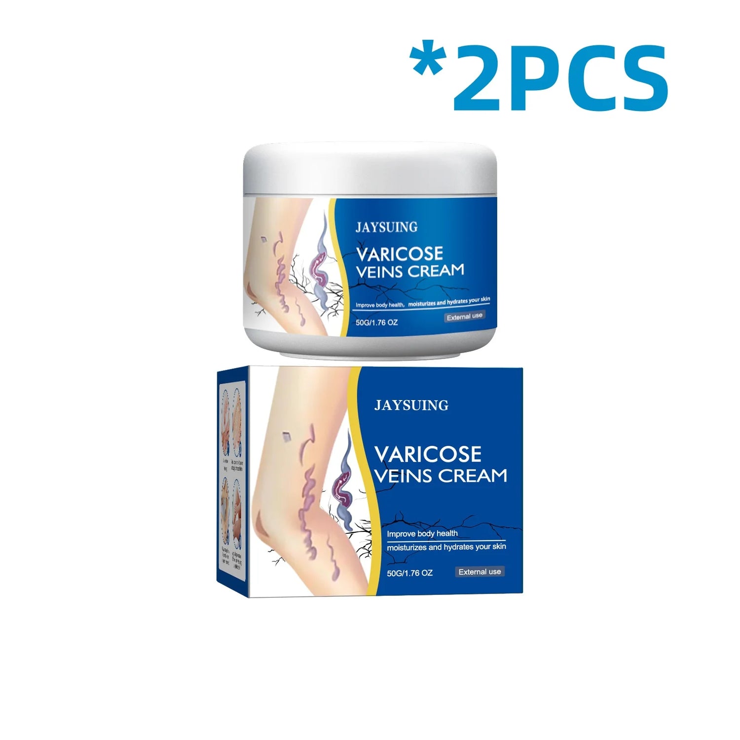 Veins Treatment Creams Soothing Painness Eliminate Vasculitis Phlebitis Remove Spider Leg Angiitis Improvement Ointment by Home for Health and Beauty