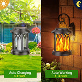 4 Pack Solar Lantern Outdoor Lights, Upgraded Flickering Flame Solar Lanterns Lights Outdoor Waterproof, Hanging Lantern Decorat by Home for Health and Beauty