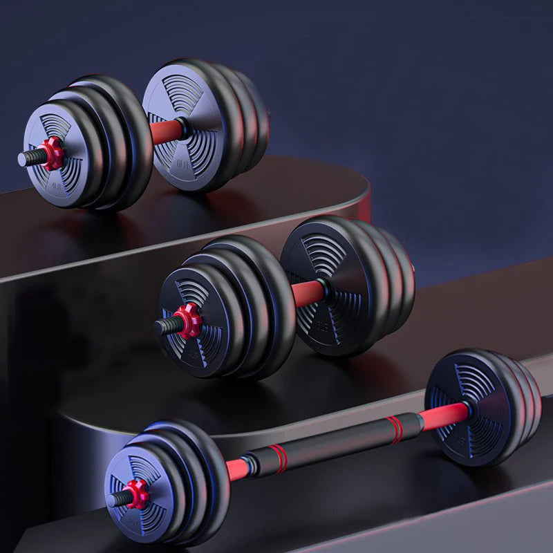 Adjustable Dumbbell To Barbell Set With Non Slip Grip For Strength Training