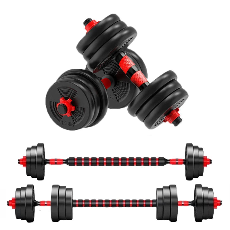 Adjustable Dumbbell To Barbell Set With Non Slip Grip For Strength Training