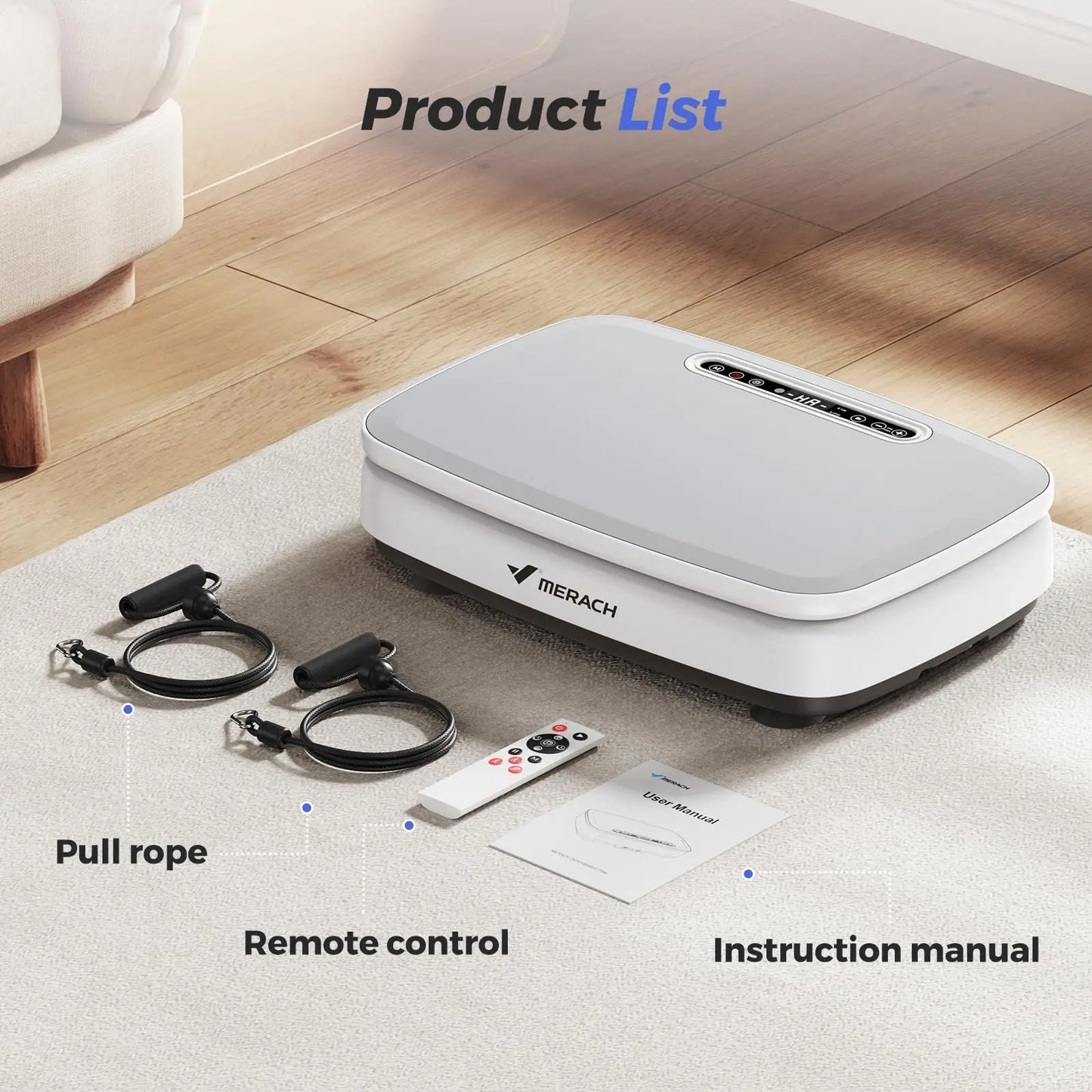 Vibration Plate Exercise Machine for Full Body Workout Lymphatic Drainage