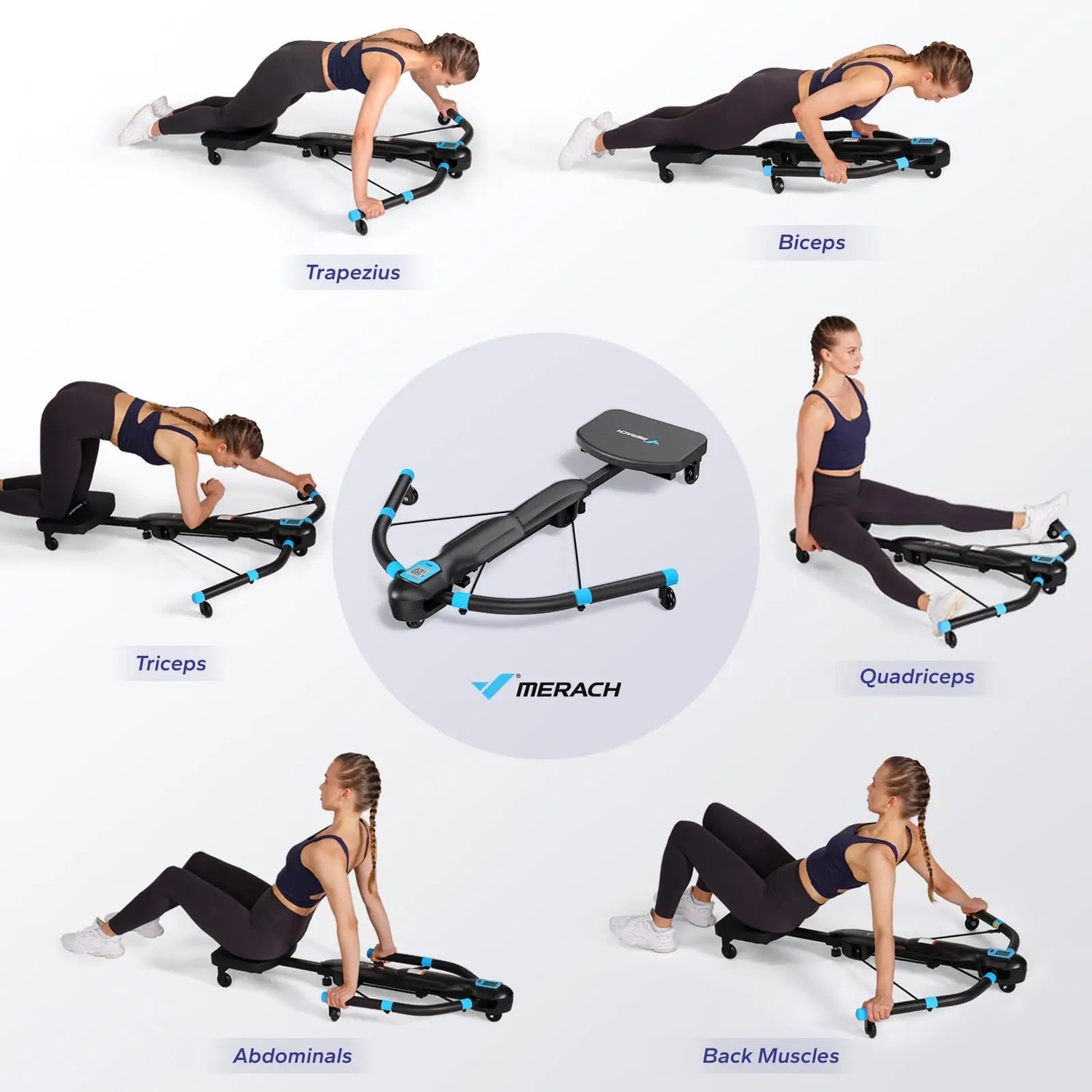 MERACH Core Trainers Ab Machines Rowing Machine Belly Training Dragonfly Machine for Home Gym Multifunctional Fitness Equipment by Home for Health and Beauty