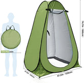 Blue Pop Up Privacy Shower Tent by Home for Health and Beauty