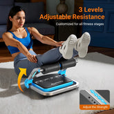 MERACH Ab Machine for Stomach Workout with 3 Adjustable Resistance&Automatic Rebound,Sit Up Machine with 330 LBS Weight Capacity by Home for Health and Beauty