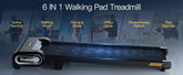 Akluer 13% 6-Level Walking Pad with Auto Incline - Treadmill with Auto Incline and Remote Control, 330Lbs Capacity Portable Under Desk Treadmill for Home Office, LED Display by Home for Health and Beauty