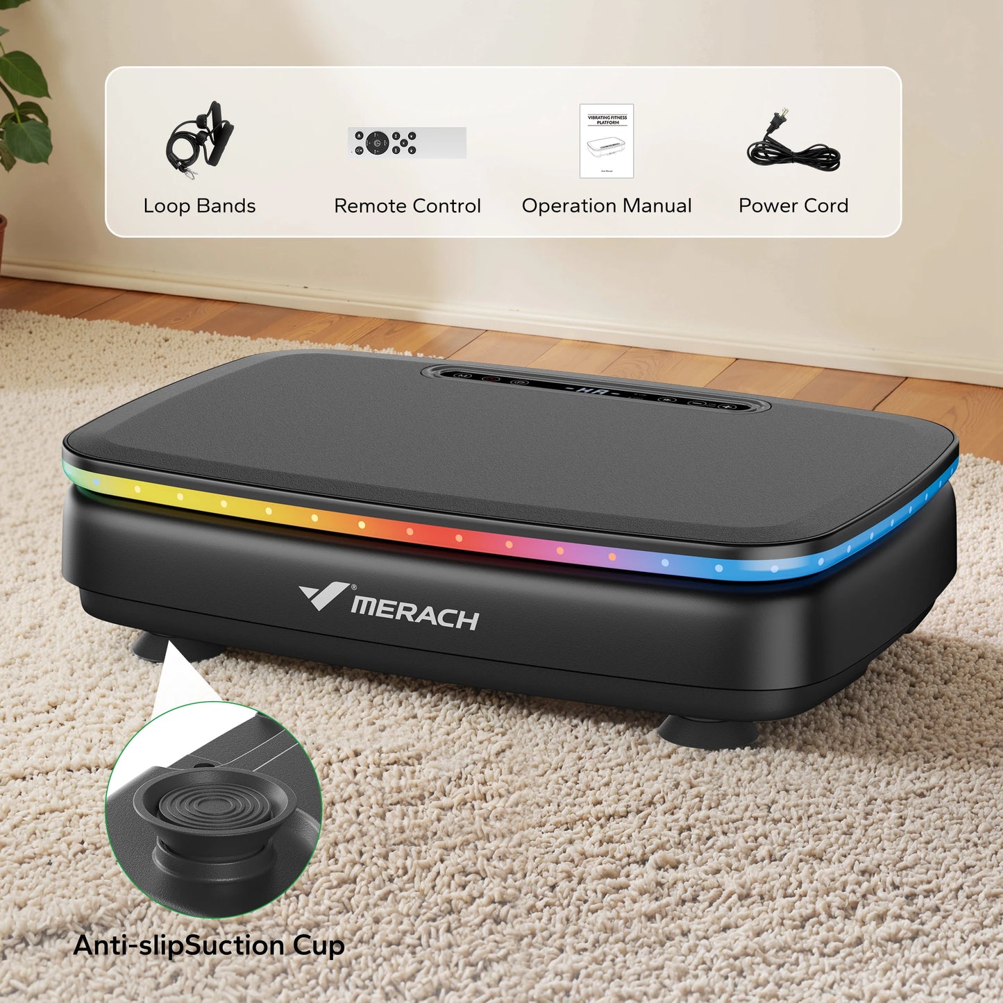 Vibration Plate Exercise Machine for Full Body Workout Lymphatic Drainage