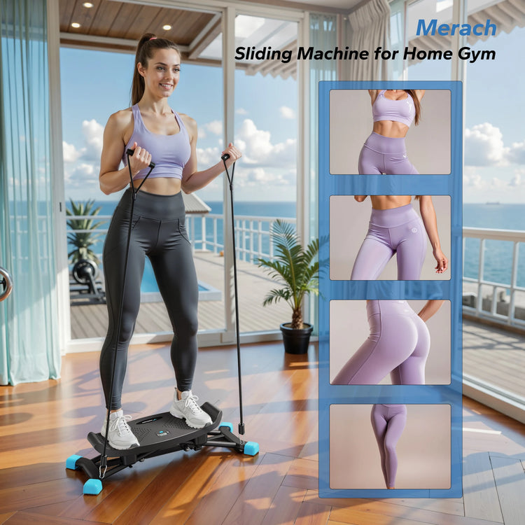 Ski Machine Simulated Ski Training Cardio Fitness Equipment by Home for Health and Beauty
