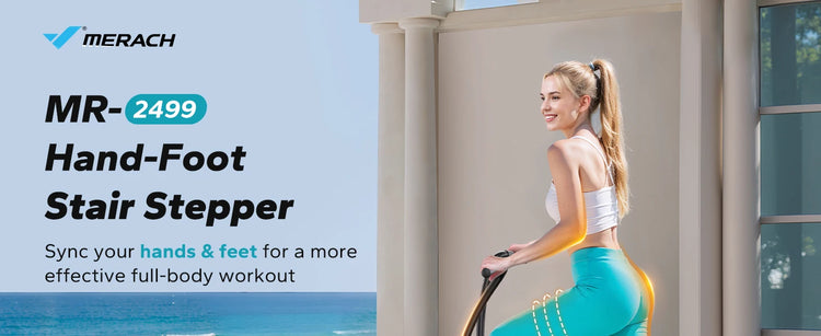 MERACH Stair Stepper Compact Folding Climber For FullBody Workout by Home for Health and Beauty