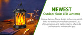 4 Pack Solar Lantern Outdoor Lights, Upgraded Flickering Flame Solar Lanterns Lights Outdoor Waterproof, Hanging Lantern Decorat by Home for Health and Beauty