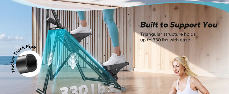 MERACH Stair Stepper Compact Folding Climber For FullBody Workout by Home for Health and Beauty