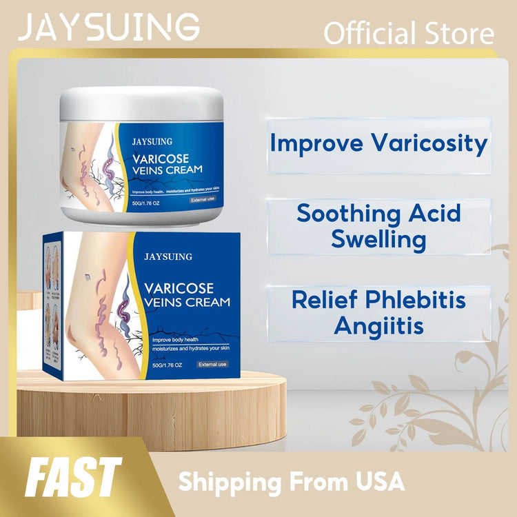 Veins Treatment Creams Soothing Painness Eliminate Vasculitis Phlebitis Remove Spider Leg Angiitis Improvement Ointment by Home for Health and Beauty